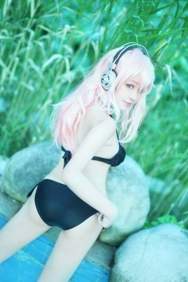 Cosplay福利/超级索尼子SUPER SONICO泳装性感COS福利
