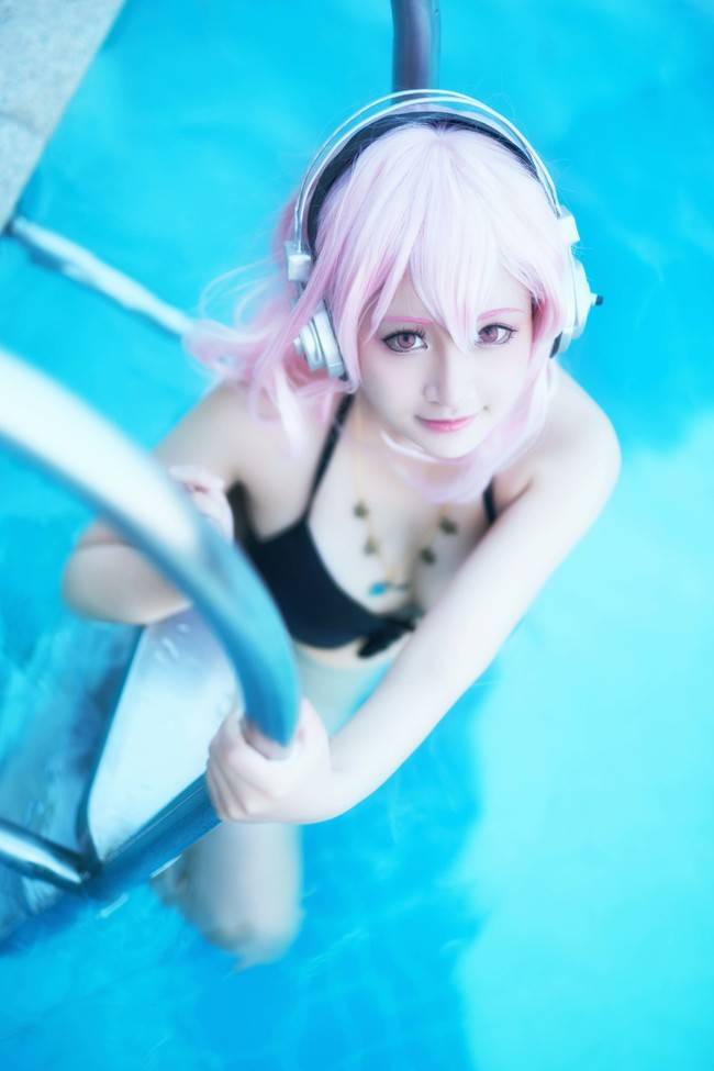 Cosplay福利/超级索尼子SUPER SONICO泳装性感COS福利