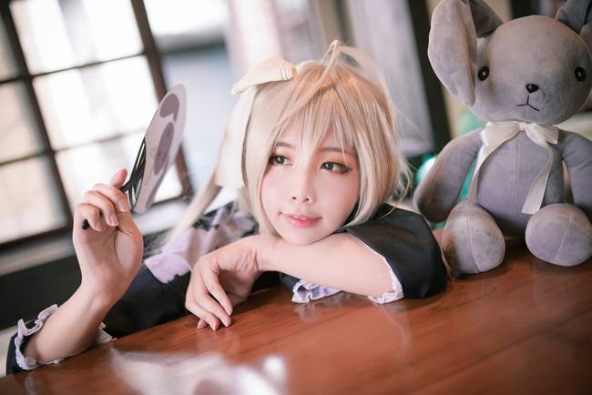 Cosplay福利/缘之空春日野穹 萝莉白丝cos福利图片