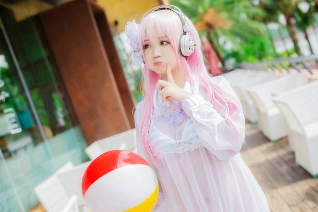 Cosplay福利/人间胸器 超级索尼子卖萌性感COS福利