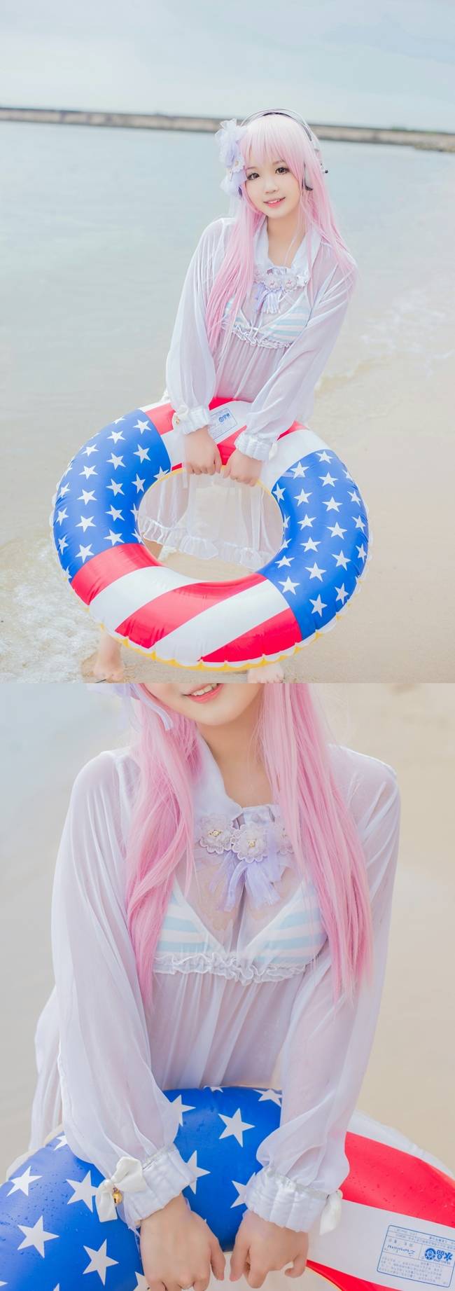 Cosplay福利/人间胸器 超级索尼子卖萌性感COS福利