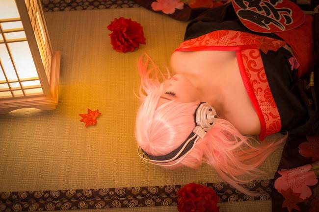 Cosplay福利/萌妹“超级索尼子”性感和服COS福利
