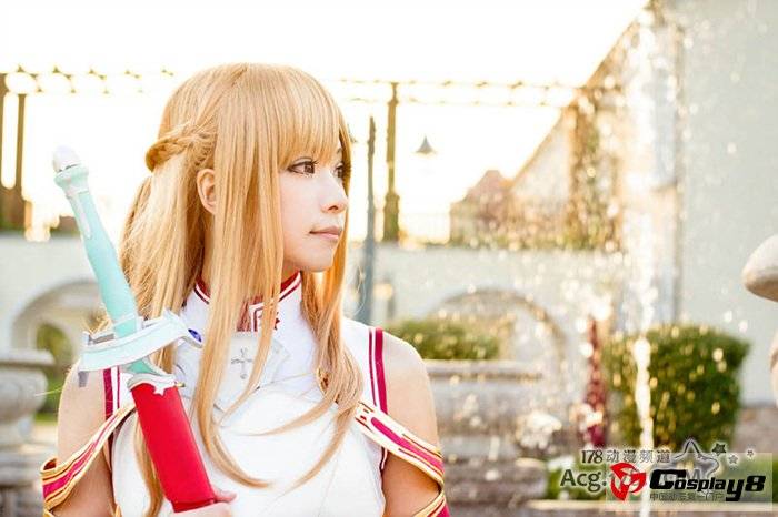 Cosplay福利/COSer贤儿《刀剑神域》战斗服版亚丝娜cosplay美女图片