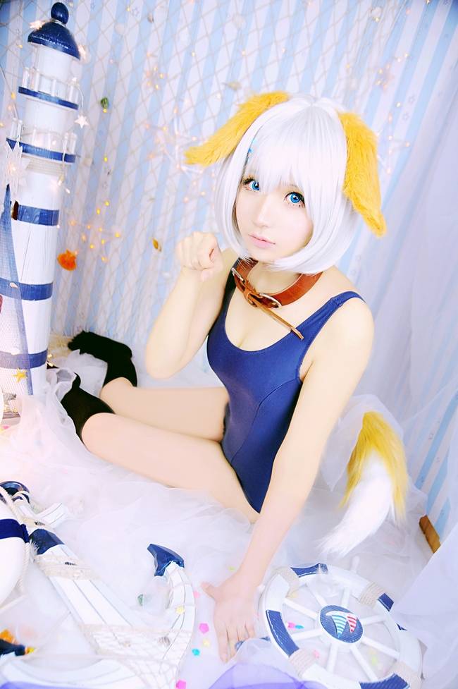 Cosplay福利/约会大作战鸢一折纸黑丝cos死库水图片