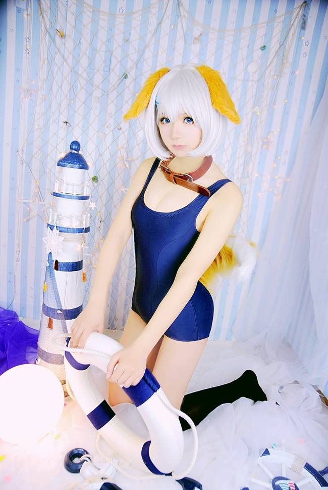 Cosplay福利/约会大作战鸢一折纸黑丝cos死库水图片