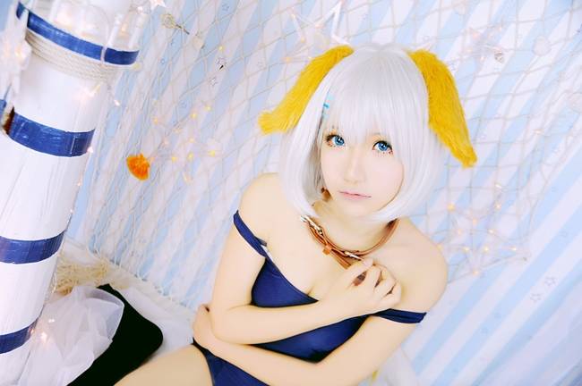 Cosplay福利/约会大作战鸢一折纸黑丝cos死库水图片