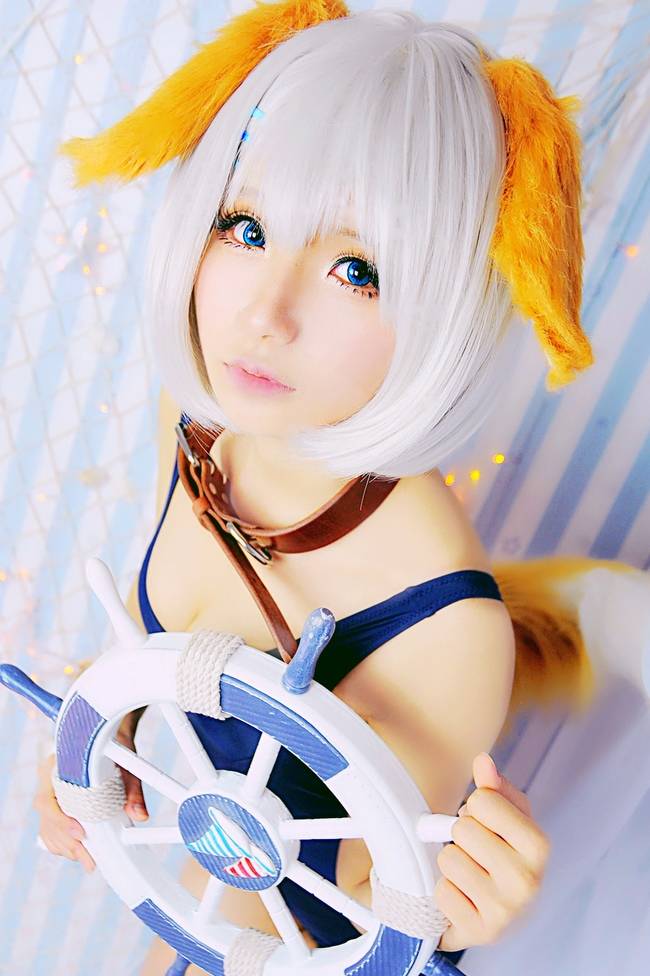 Cosplay福利/约会大作战鸢一折纸黑丝cos死库水图片