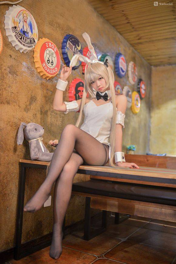 Cosplay福利/穹妹兔女郎黑丝cos福利