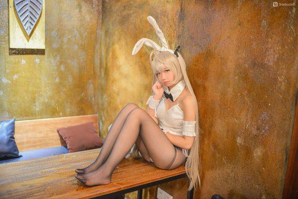 Cosplay福利/穹妹兔女郎黑丝cos福利