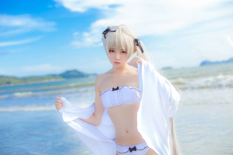 Cosplay福利/缘之空春日野穹泳装cosplay福利