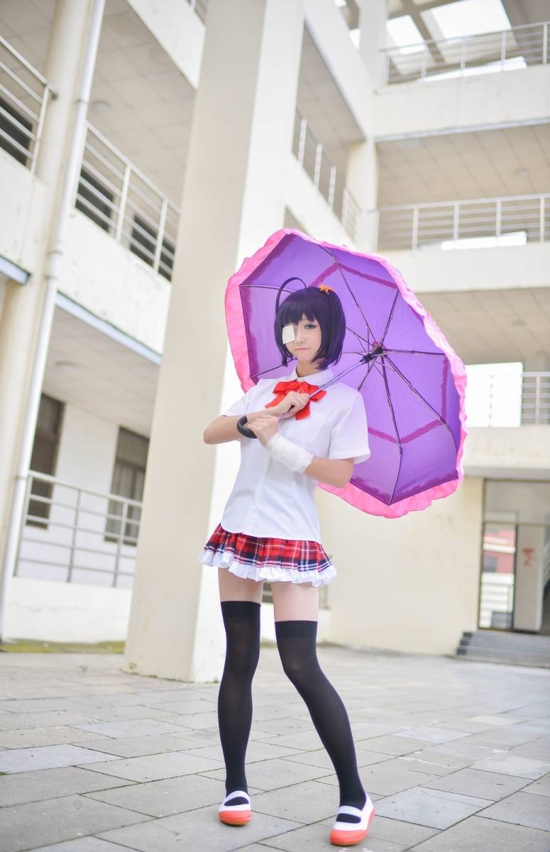 Cosplay福利/夏制六花萝莉制服黑丝cosplay