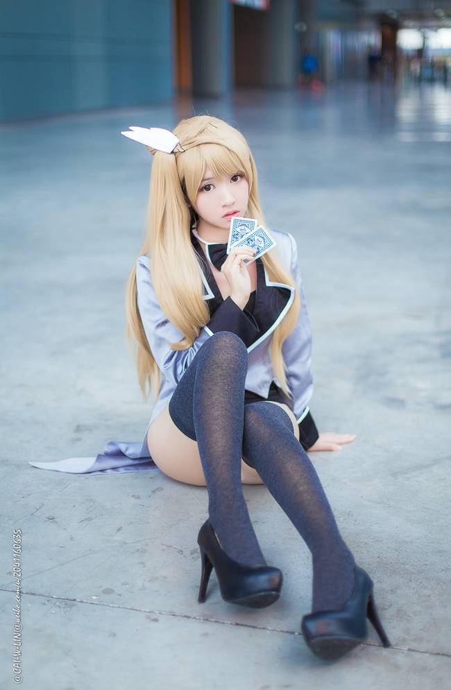 Cosplay福利/Love Live!南小鸟黑丝美腿泳装cos福利