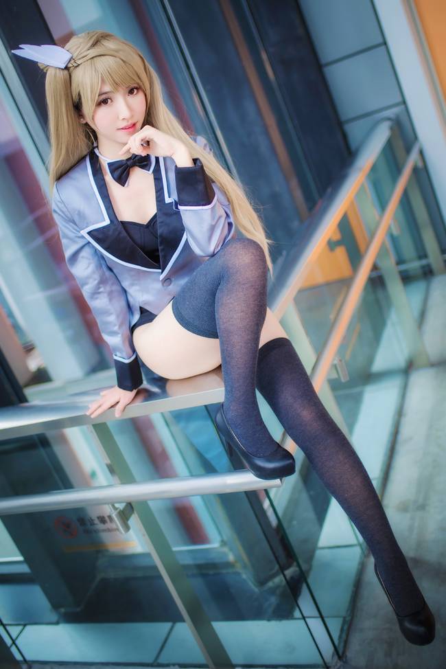 Cosplay福利/Love Live!南小鸟黑丝美腿泳装cos福利