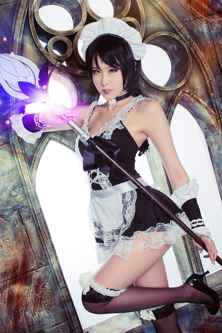 Cosplay福利/LOL豹女女仆装Cosplay福利,黑丝诱惑