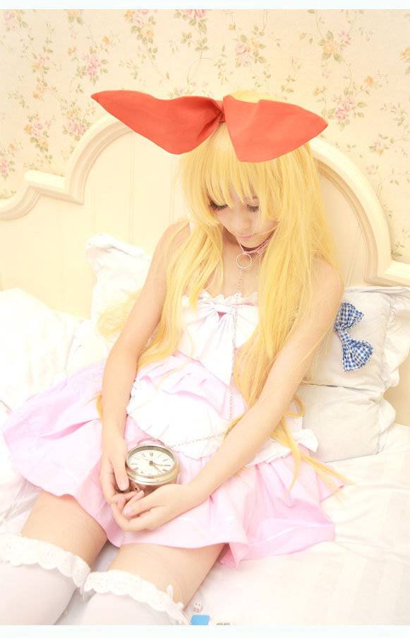 Cosplay福利/天才麻将少女徐娇白丝cos福利