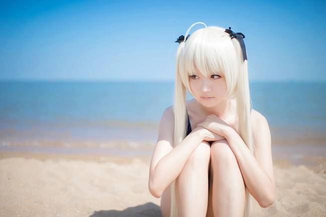 Cosplay福利/缘之空 萌妹死库水泳装 COS福利