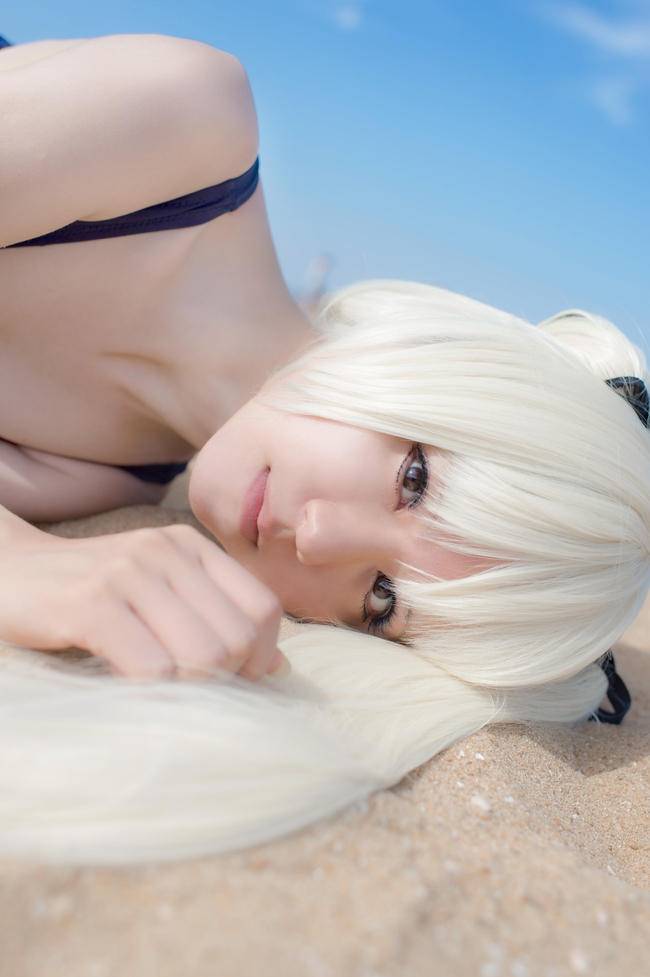 Cosplay福利/缘之空 萌妹死库水泳装 COS福利