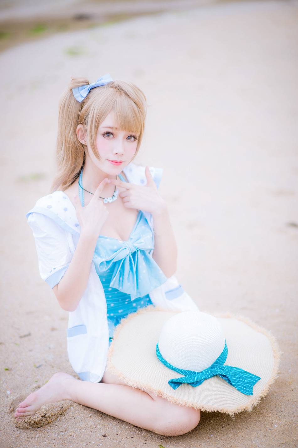 Cosplay福利/腿控福利Love Live!南小鸟 少女泳装COS