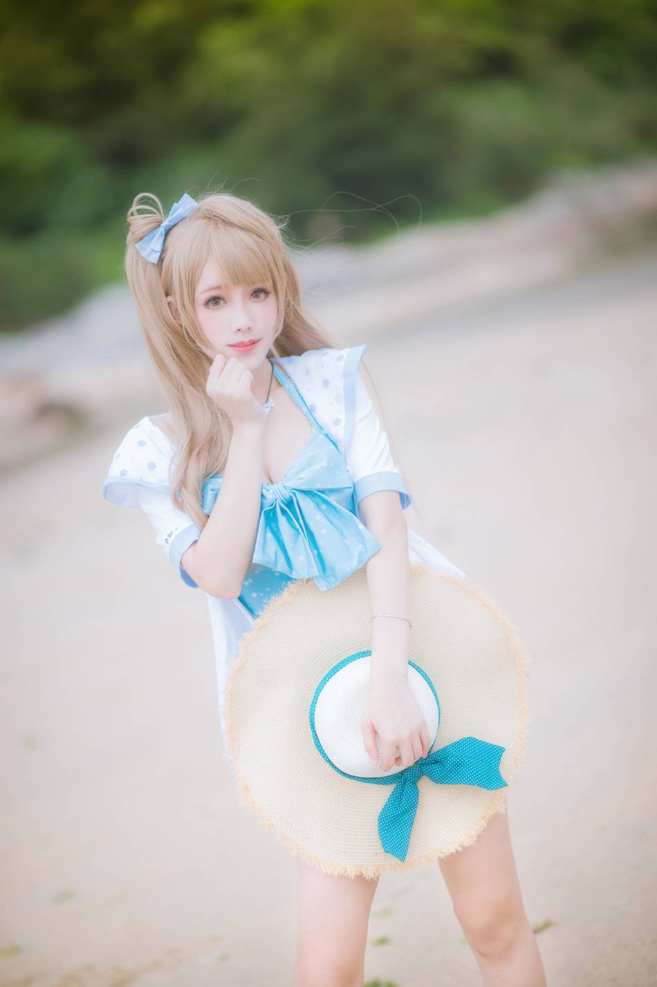 Cosplay福利/腿控福利Love Live!南小鸟 少女泳装COS