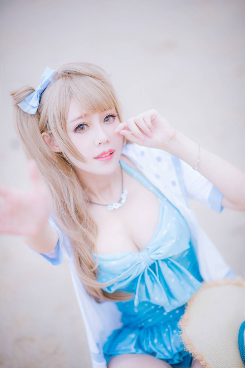 Cosplay福利/腿控福利Love Live!南小鸟 少女泳装COS