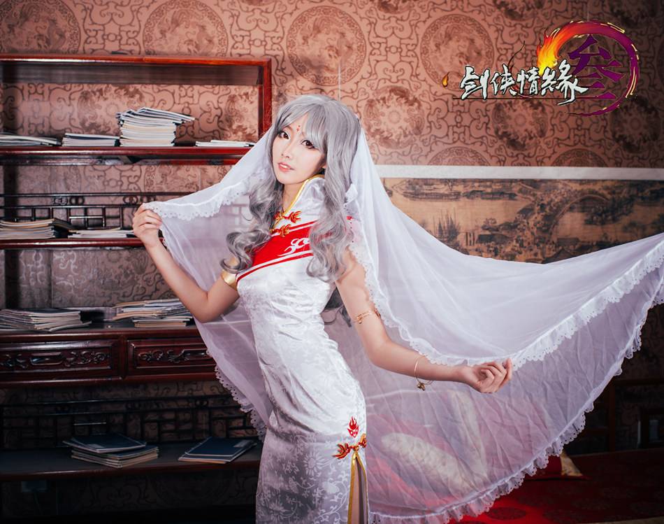 Cosplay福利/剑网3同人旗袍御姐福利COS