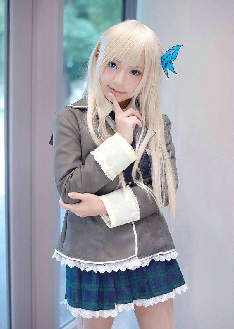 Cosplay福利/呆萌巨乳萝莉白丝袜蕾姆cosplay福利诱惑写真图片