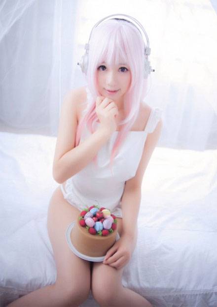 Cosplay福利/萌妹子超级索尼子围裙cosplay福利