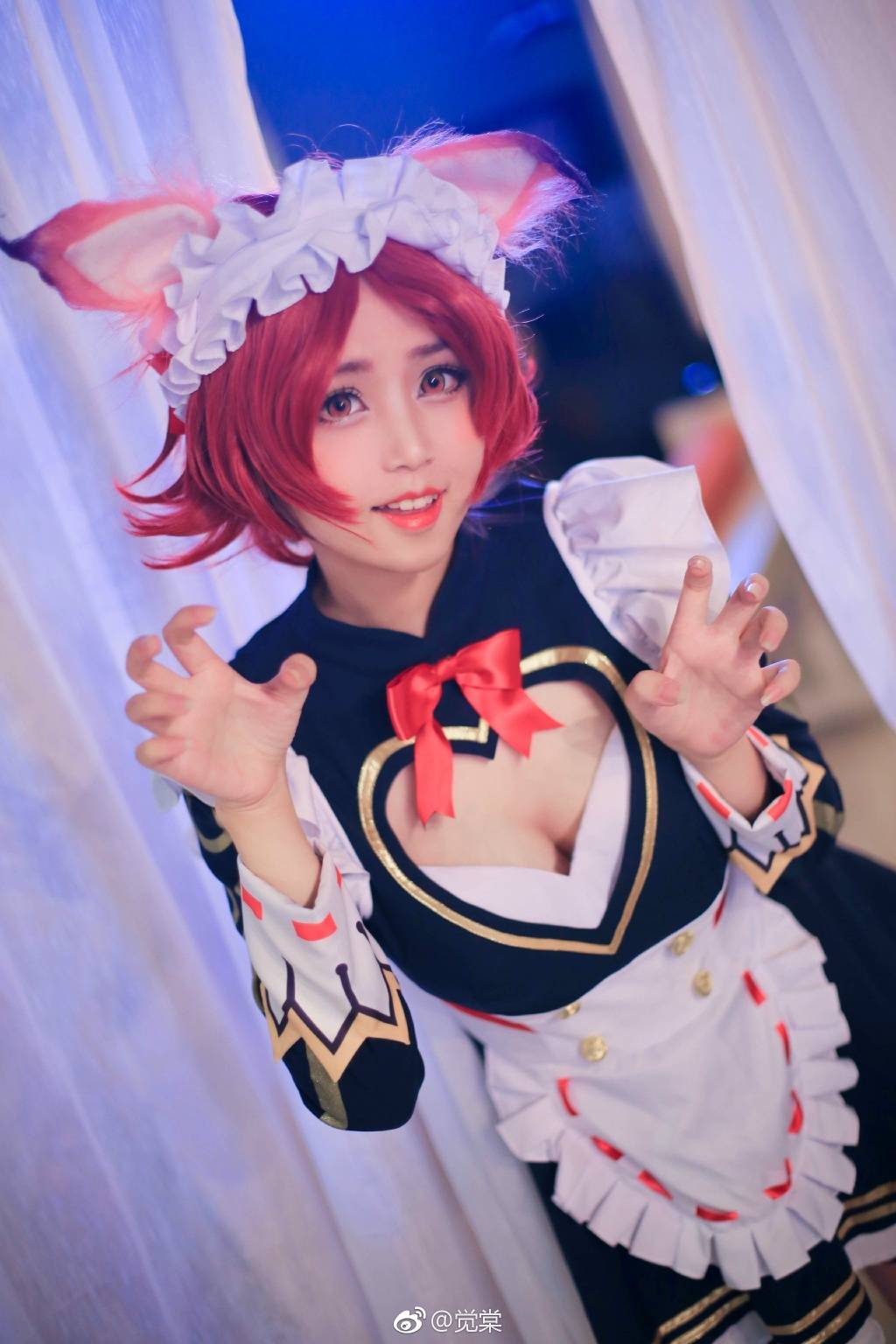 Cosplay福利/王者荣耀cosplay女仆咖啡妲己美女图片