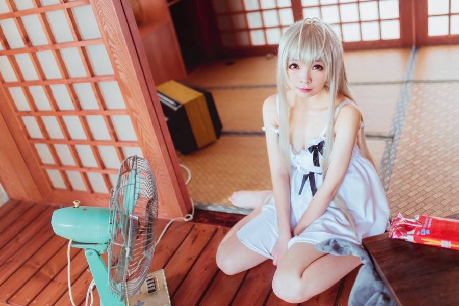 Cosplay福利/缘之空春日野穹少女裸足控cosplay福利图片