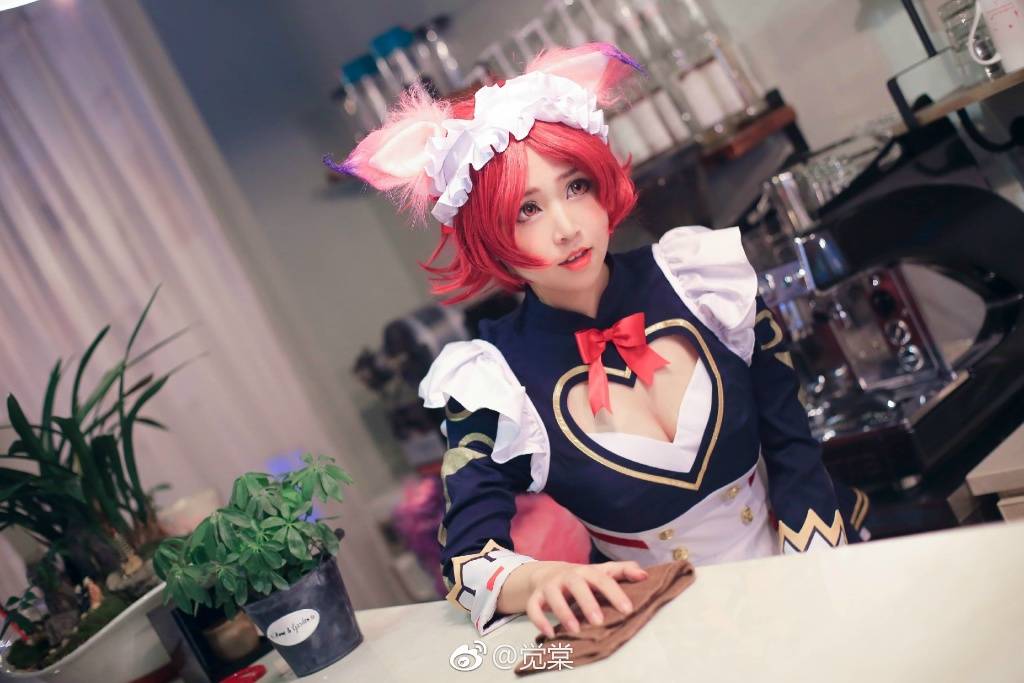 Cosplay福利/王者荣耀cosplay女仆咖啡妲己美女图片