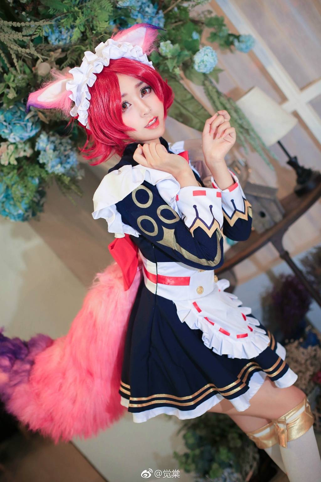 Cosplay福利/王者荣耀cosplay女仆咖啡妲己美女图片