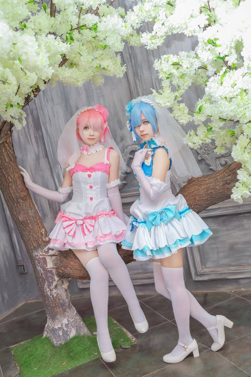 Cosplay福利/从零开始的异世界生活 拉姆蕾姆 萝莉白丝cosplay福利