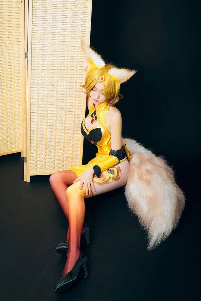 Cosplay福利/王者荣耀cosplay妲己旗袍 古风御姐翘臀福利