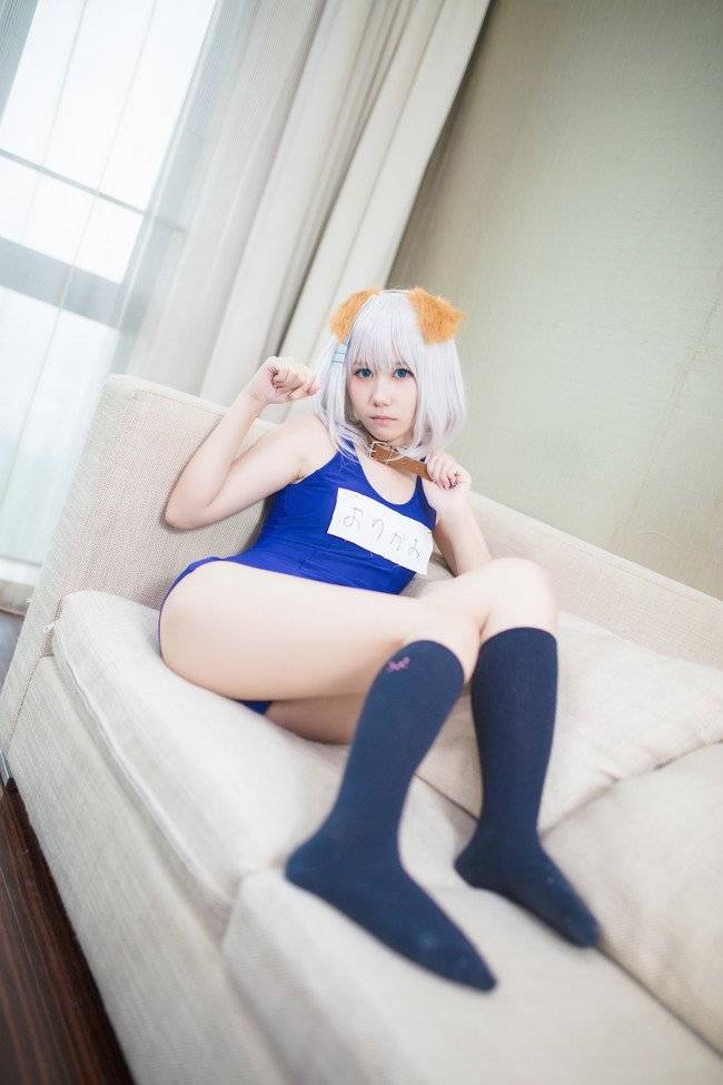 Cosplay福利/约会大作战鸢一折纸cosplay福利 萝莉死库水黑丝美腿图片