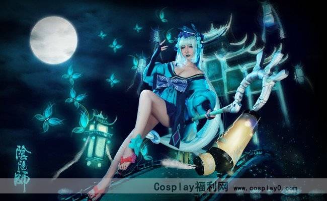 Cosplay福利/《阴阳师》cosplay青行灯巨乳御姐美腿足控福利诱惑