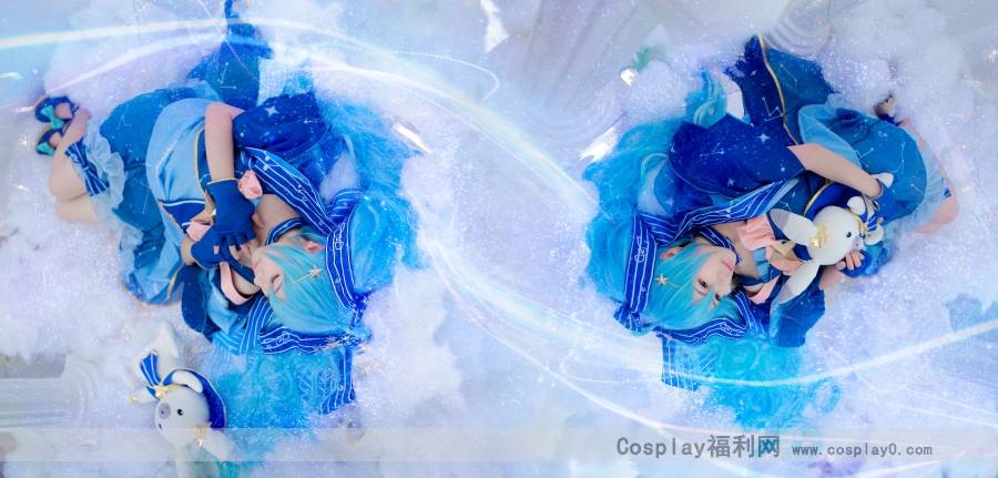 Cosplay福利/星与雪的公主 初音未来双马尾cosplay美女图片