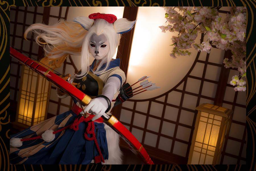 Cosplay福利/小姐姐神还原！阴阳师手游白狼cosplay图片