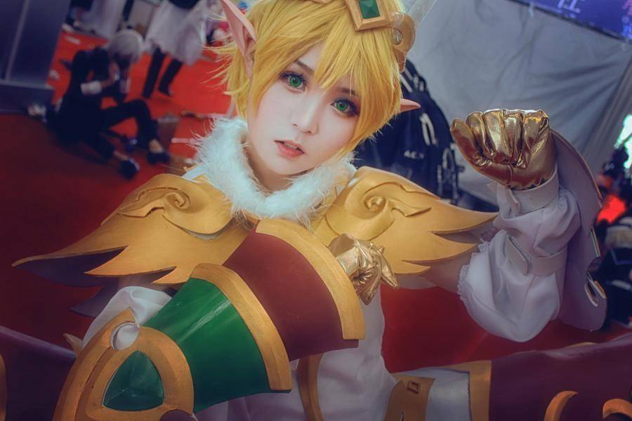 Cosplay福利/兽耳正太 王者荣耀孙膑妖精王cosplay场照