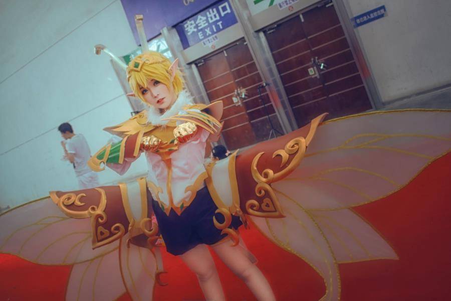 Cosplay福利/兽耳正太 王者荣耀孙膑妖精王cosplay场照