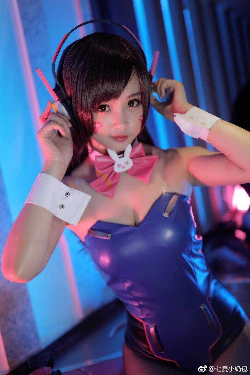 Cosplay福利/dva性感黑丝写真 兔女郎 @七夏小奶包