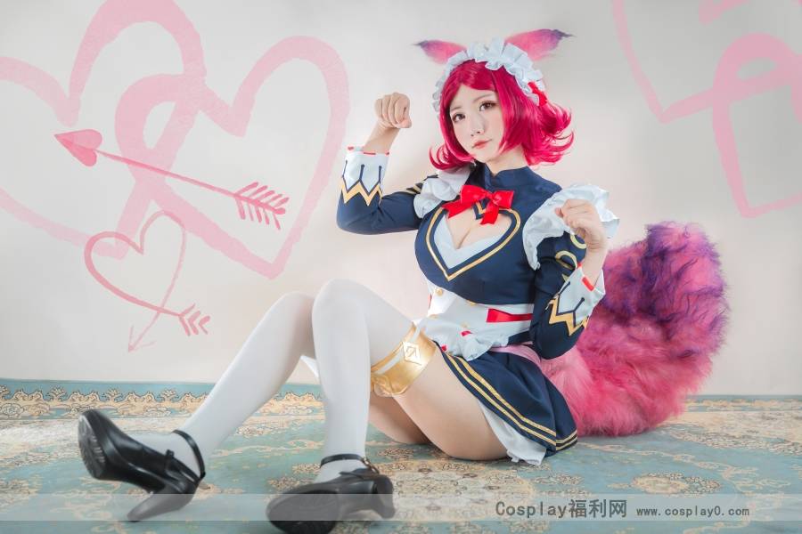 Cosplay福利/游戏美女王者荣耀cosplay女仆妲己白丝美腿图片