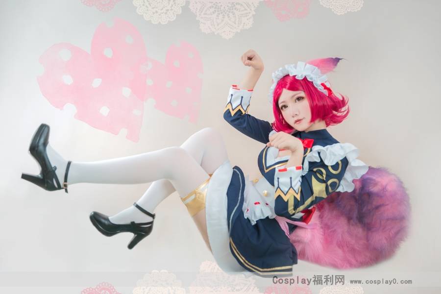 Cosplay福利/游戏美女王者荣耀cosplay女仆妲己白丝美腿图片