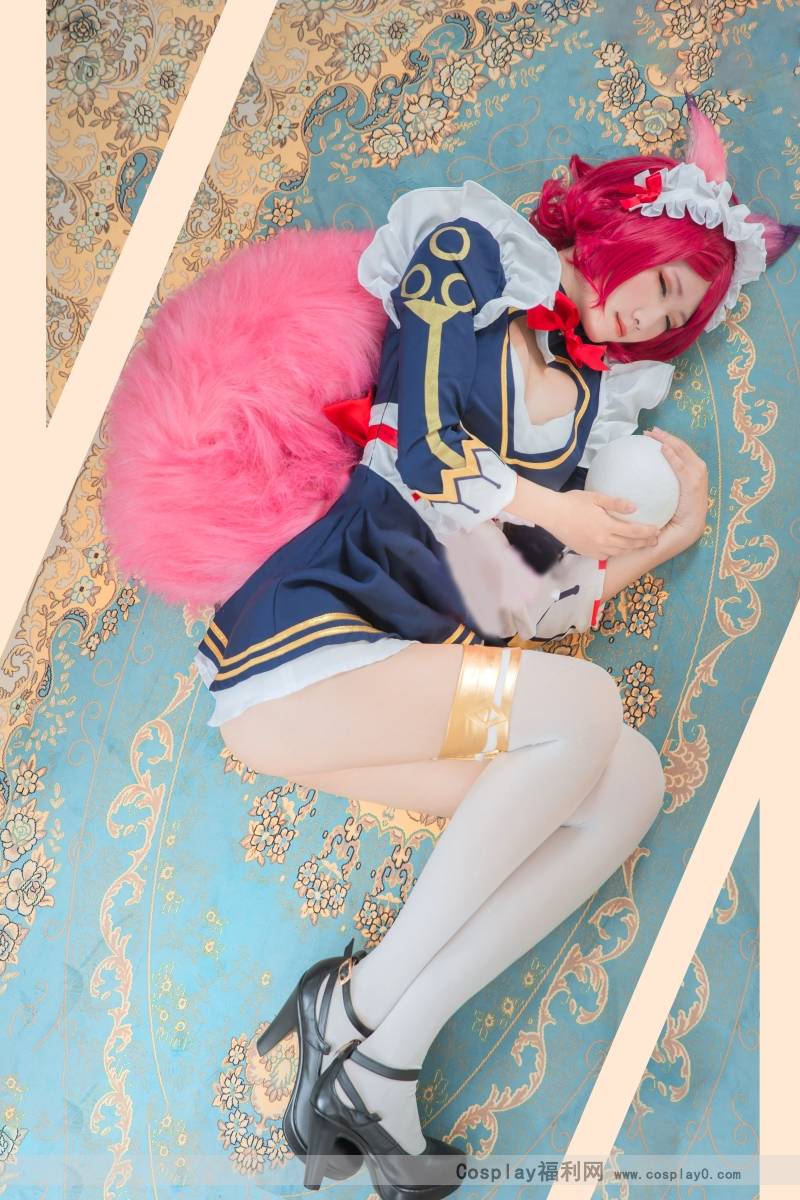 Cosplay福利/游戏美女王者荣耀cosplay女仆妲己白丝美腿图片