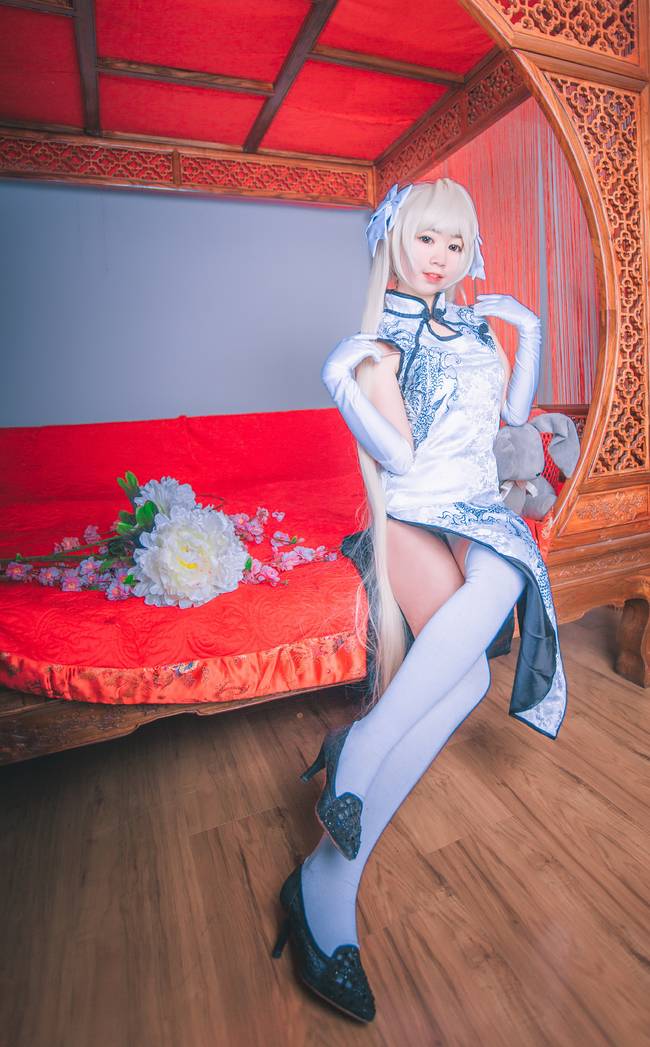 Cosplay福利/萌娃白丝绝对领域少女 Re:从零开始的异世界生活拉姆COSPLAY