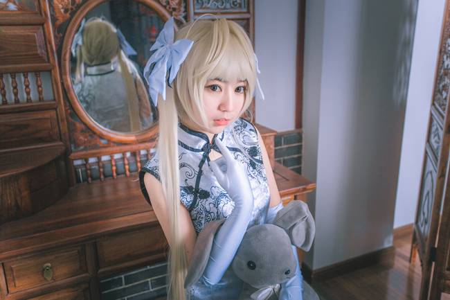 Cosplay福利/萌娃白丝绝对领域少女 Re:从零开始的异世界生活拉姆COSPLAY