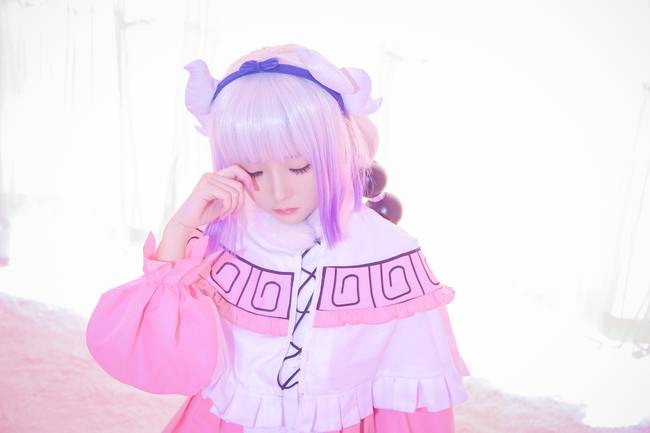 Cosplay福利/呆萌白丝绝对领域少女 小林家的龙女仆康娜COSPLAY cn:Trevor-洛霁无
