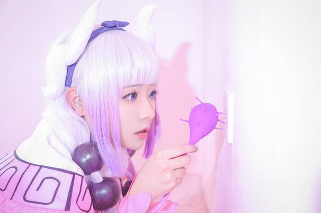 Cosplay福利/呆萌白丝绝对领域少女 小林家的龙女仆康娜COSPLAY cn:Trevor-洛霁无