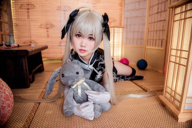 Cosplay福利/黑丝绝对领域旗袍少女 缘之空春日野穹COSPLAY美图欣赏 cn:宣落QAQ_