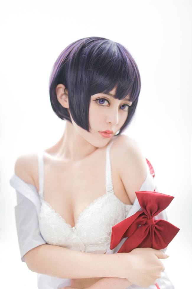 Cosplay福利/黑丝绝对领域JK制服少女 《人渣的本愿》女主安乐冈花火COSPLAY