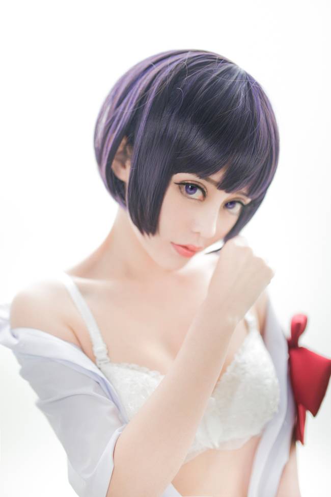Cosplay福利/黑丝绝对领域JK制服少女 《人渣的本愿》女主安乐冈花火COSPLAY
